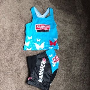 Tri top and shorts
